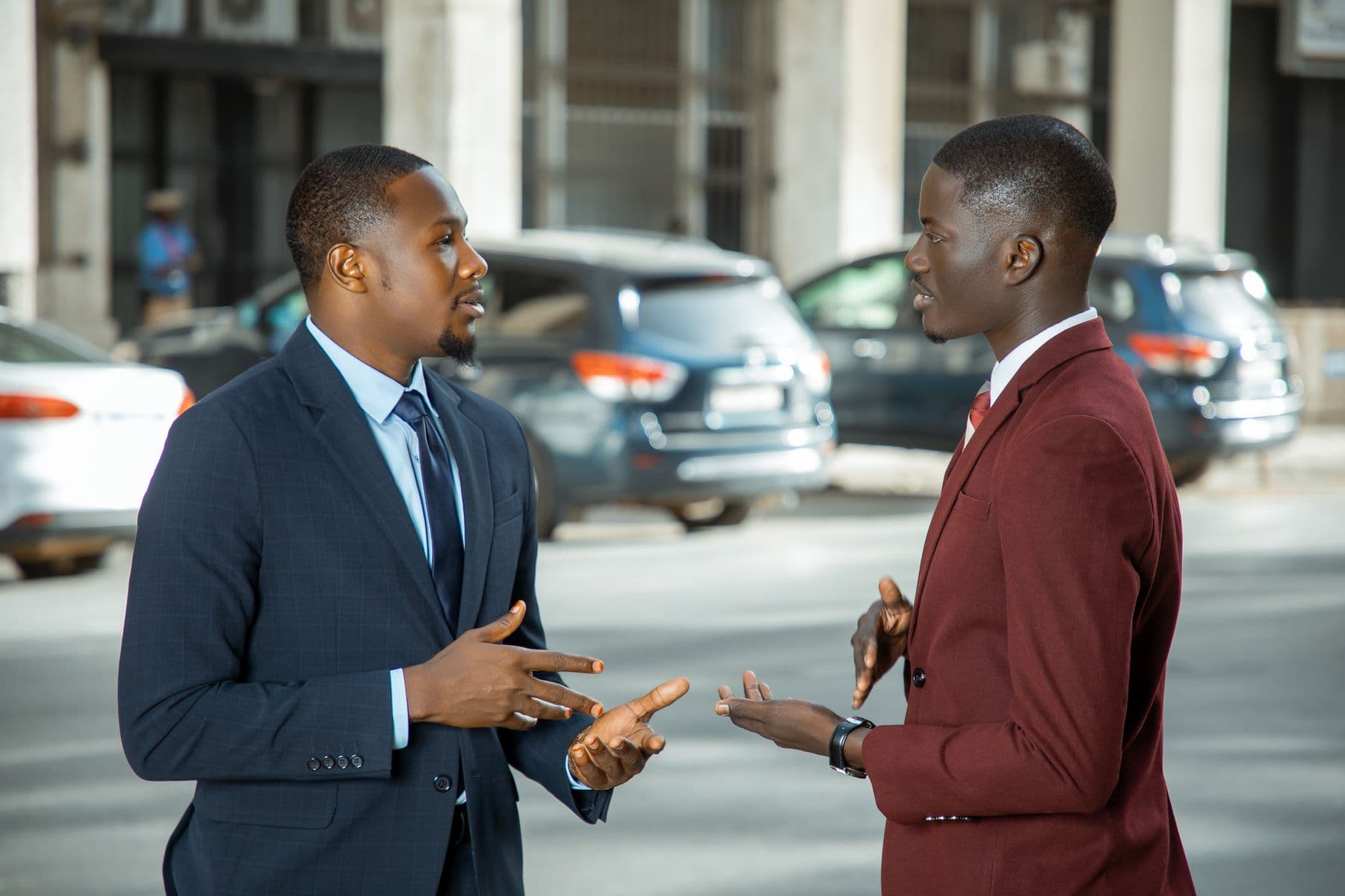 Two brothers in conversation about building their company